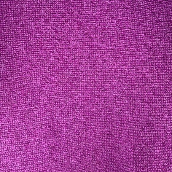Design History pure cashmere deep v neck sweater color purple - Picture 4 of 4